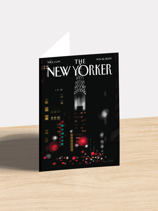 Night Lights | New Yorker Cover Card