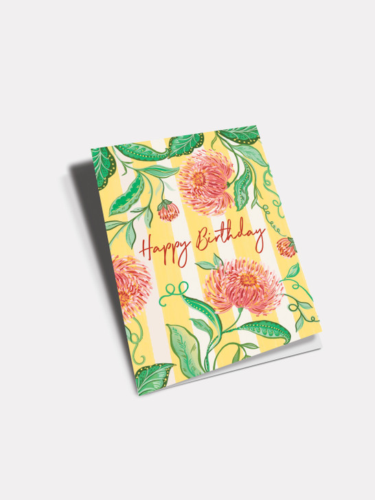 Pink Birthday Flowers | Birthday Card | Earlybird