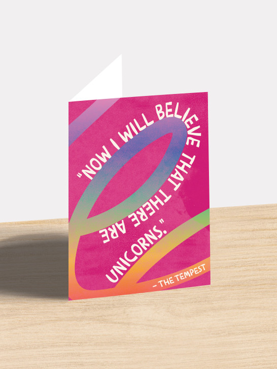 Unicorns - Shakespeare | All Occasions Card | Shakespeare