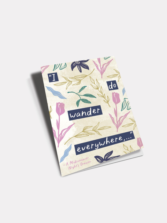 Wander - Shakespeare | All Occasions Card | Shakespeare