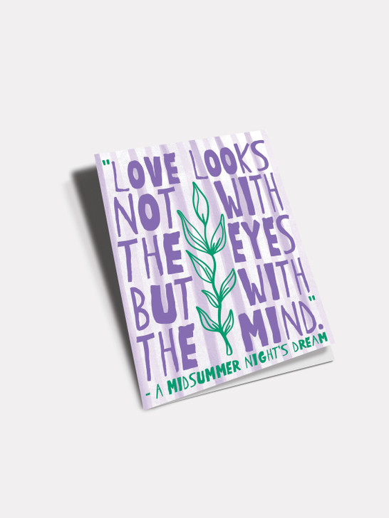 With The Mind - Shakespeare | All Occasions Card | Shakespeare