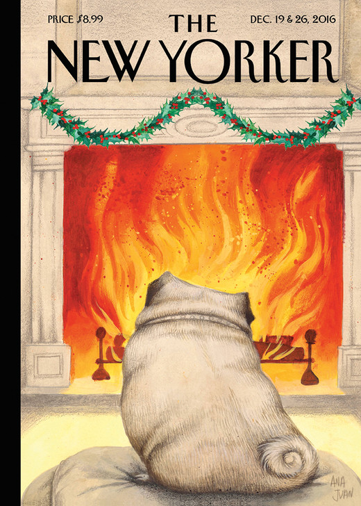 Yule Dog - New Yorker Cover Christmas Card - NYVX046