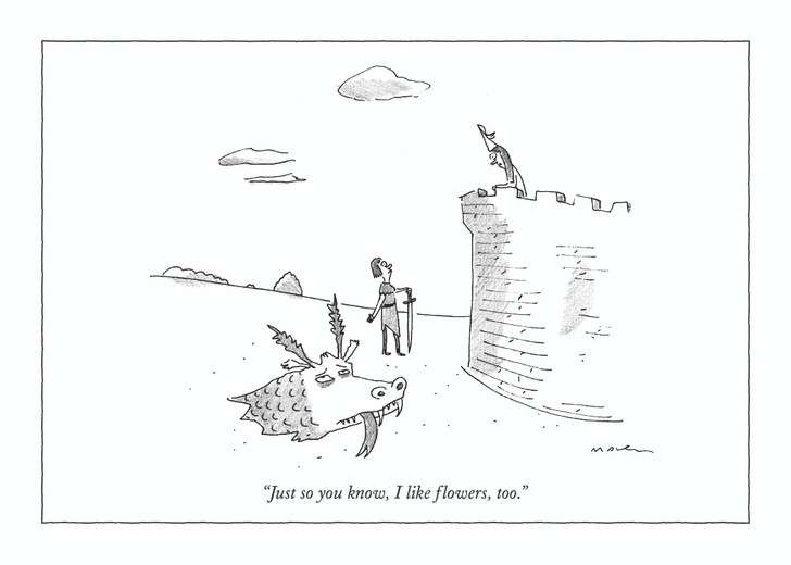 I Like Flowers Too - New Yorker Valentine's Day Card
