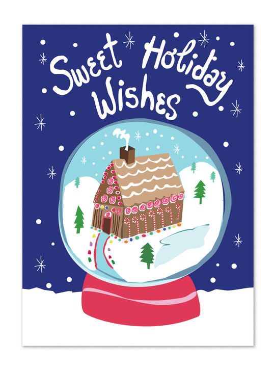 Sweet Holiday Wishes - Christmas Card - NLSX04 