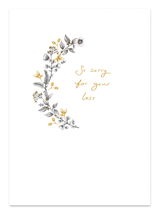 S-Sorry For Your Loss | General Greeting Card | Woodmansterne