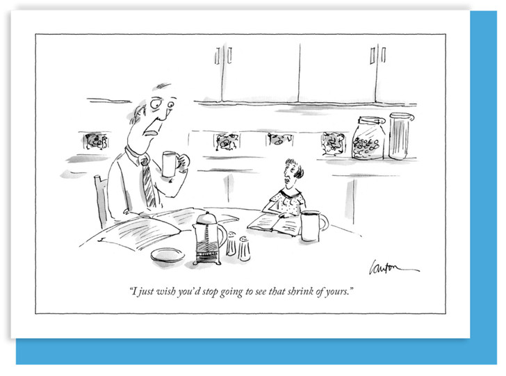 That Shrink Of Yours - New Yorker Cartoon Card - NYC179