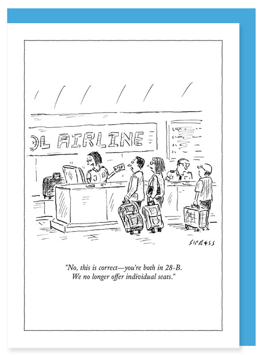 No Longer Offer Individual Seats - New Yorker Cartoon Card - NYC229
