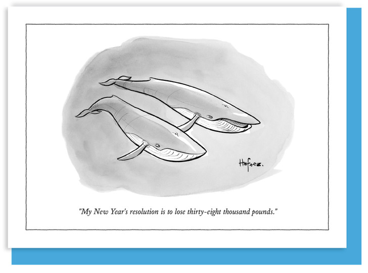 Thirty-Eight Thousand Pounds - New Yorker Cartoon Card - NYC261