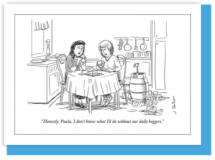 Daily Keggers - New Yorker Cartoon Card - NYC310