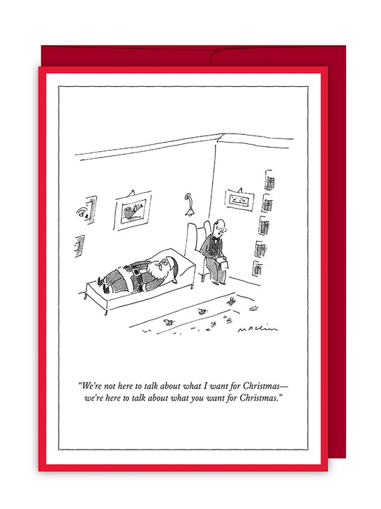 What You Want for Christmas - New Yorker Cartoon Christmas Card - NYX020