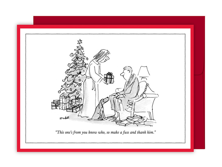 From You Know Who - New Yorker Cartoon Christmas Card - NYX028