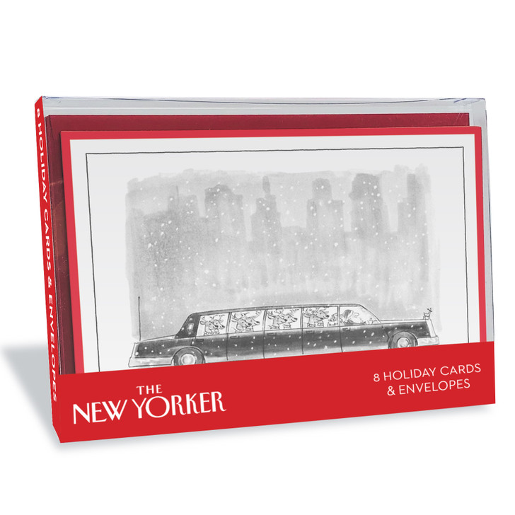 Reindeer Limo | New Yorker Christmas Card