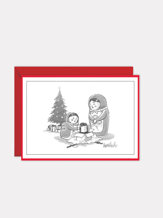 Nesting Doll Christmas Gifts | New Yorker Christmas Card