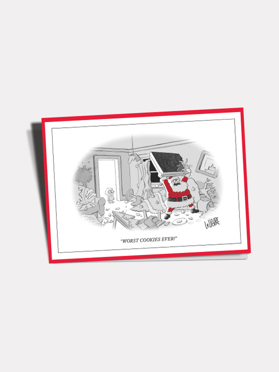 Santa Tantrum | New Yorker Christmas Cartoon Card