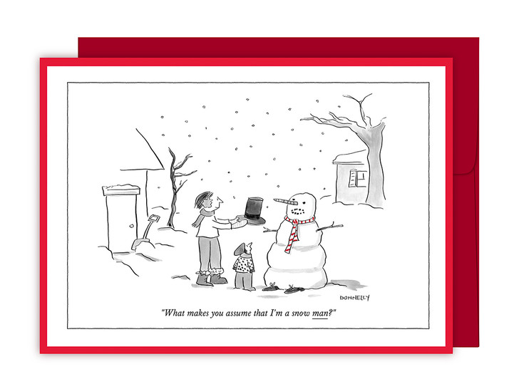 Snowoman | New Yorker Christmas Card