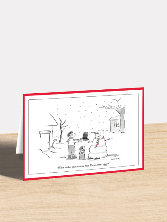Snowoman | New Yorker Christmas Card