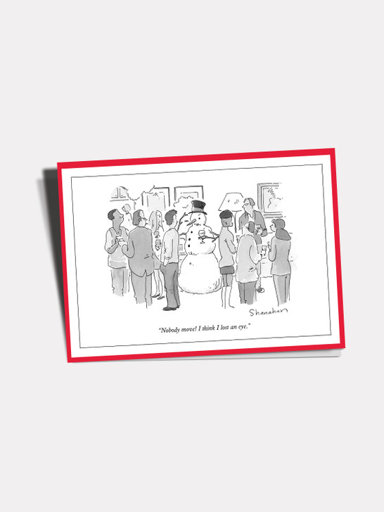 Nobody Move | New Yorker Christmas Cartoon Card