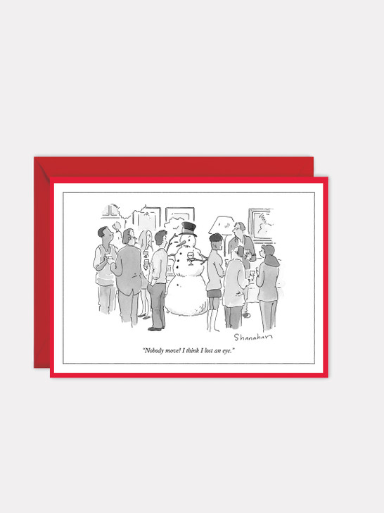 Nobody Move | New Yorker Christmas Cartoon Card
