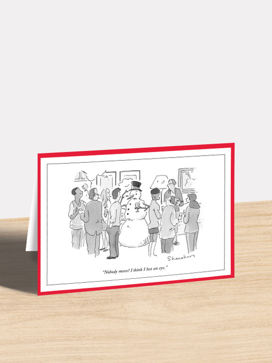 Nobody Move | New Yorker Christmas Cartoon Card