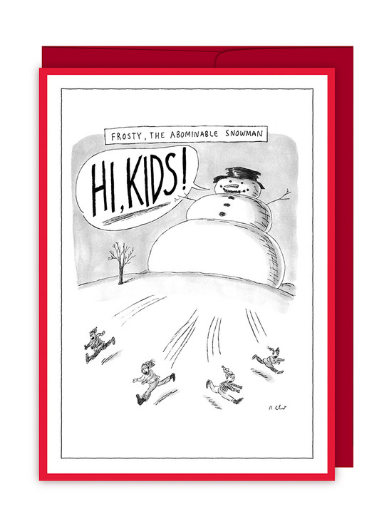 Abominable Frosty | New Yorker Christmas Cartoon Card