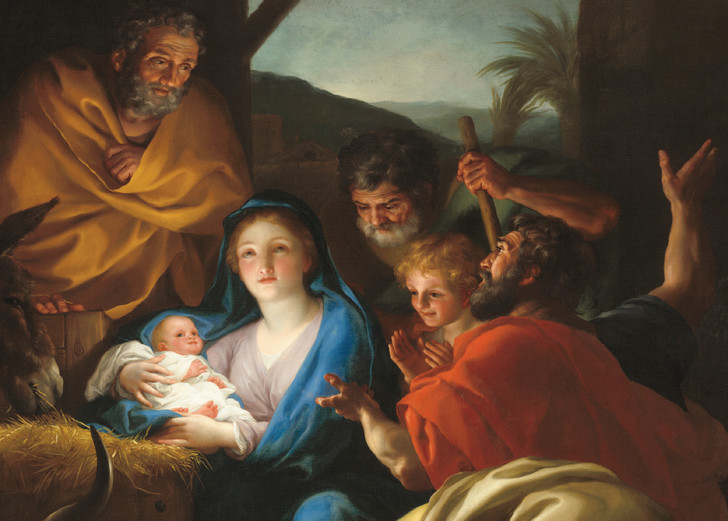 Anton Raphael Mengs, Adoration of the Shepherds - Christmas Card - NMX16