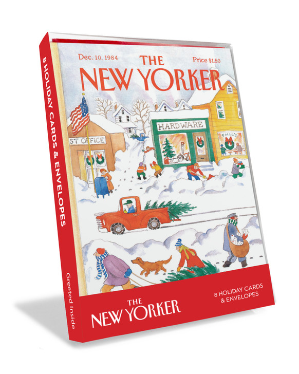 Suburban Winter | New Yorker Christmas Cover Card