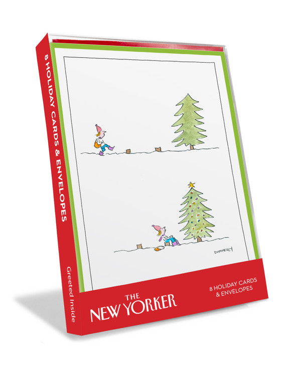 Festive Solitude | New Yorker Christmas Cartoon Card