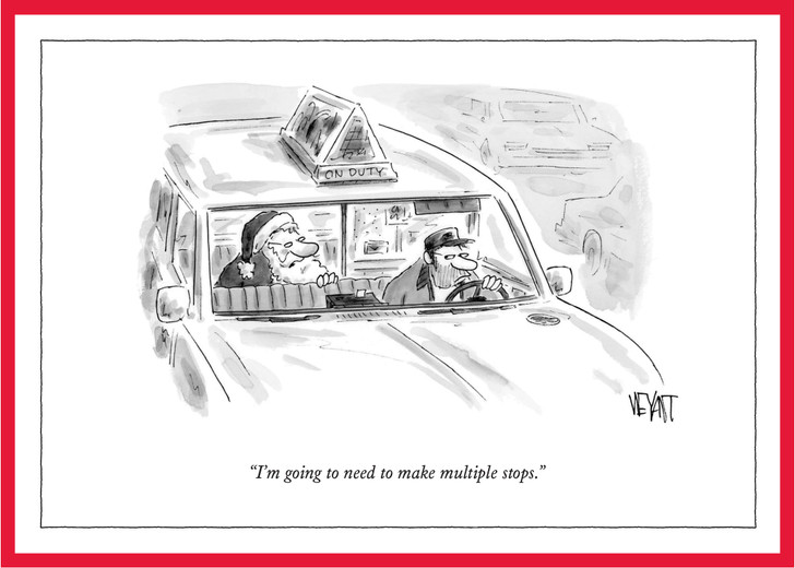 Multiple Stops - New Yorker Cartoon Christmas Card