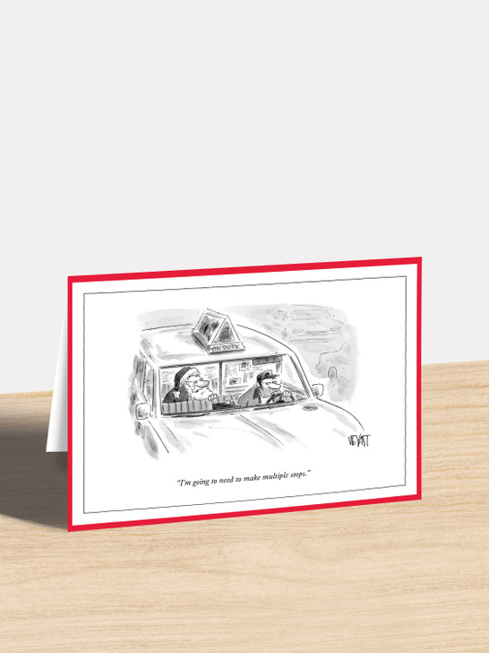 Multiple Stops | New Yorker Christmas Cartoon Card