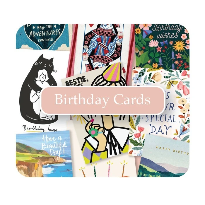 Button to navigate to the birthday greeting card collection