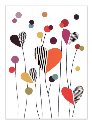 Heart Meadow - Valentine's Day | Valentine's Day Greeting Card | Art ...