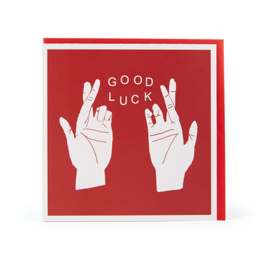 ふたり/Good Luck! GL - GOOD LUCK HANDS - 6 x 6 OCCASION CARD - Nelson Line