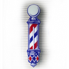 Large Barber Pole Decal (5x22in)