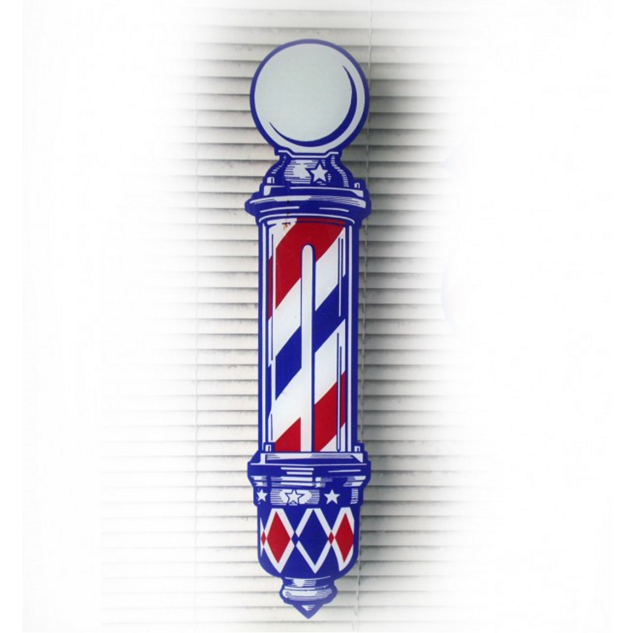 Large Barber Pole Decal (30 1/2" long x 7" wide)