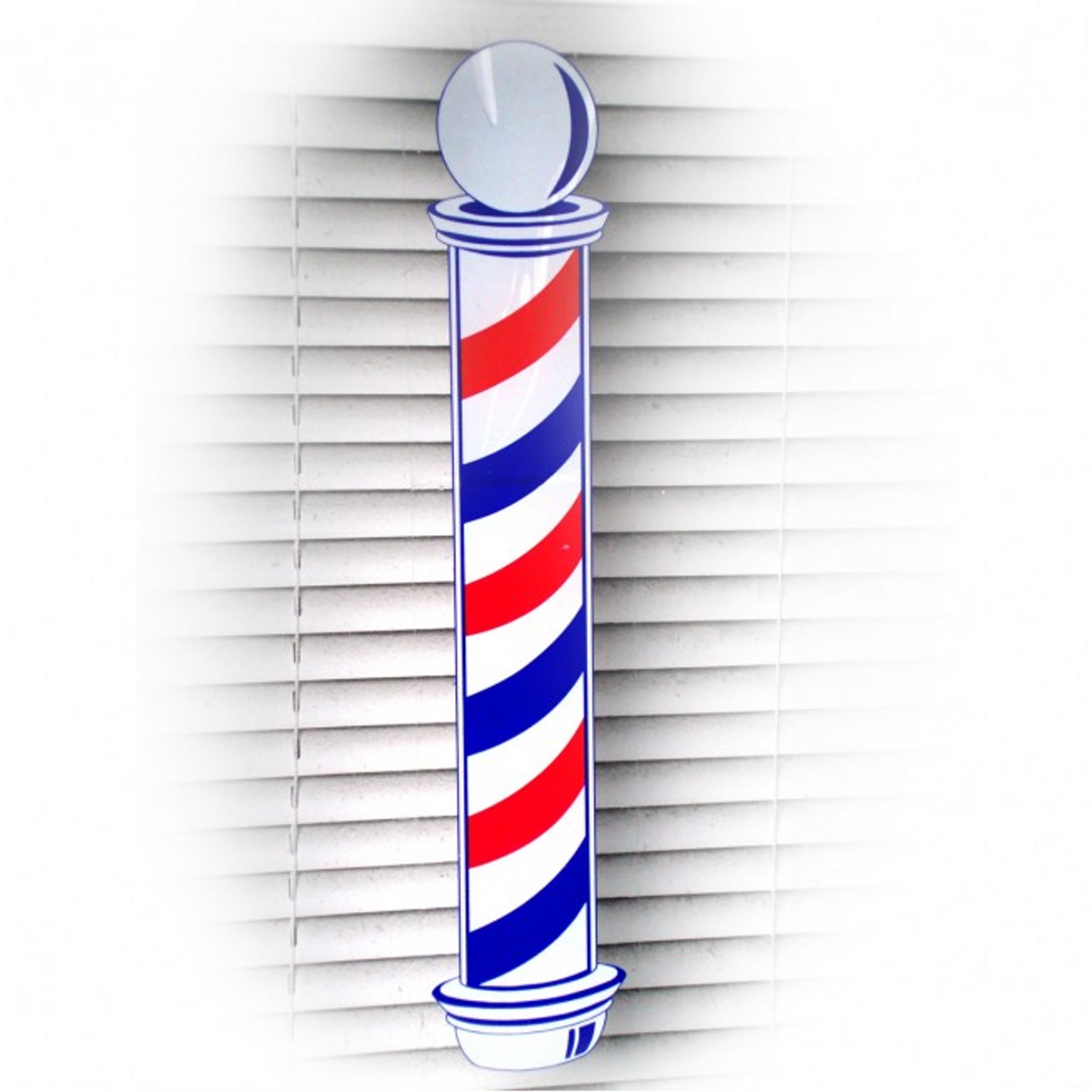 Small Barber Pole Decal (permanent Stick)