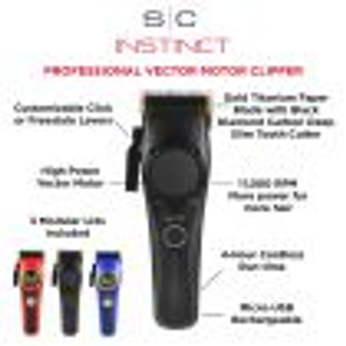 INSTINCT PROFESSIONAL VECTOR MOTOR CORDLESS HAIR CLIPPER WITH INTUITIVE TORQUE CONTROL