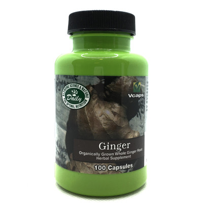 Certified Organic Ginger Root Capsules