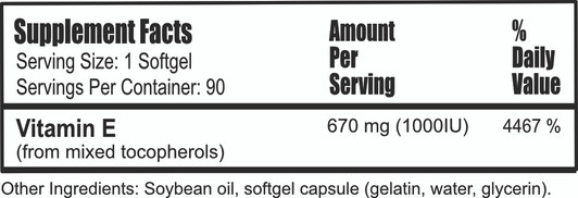 Vitamin E 1000 IU