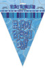 GLITZ BLUE HB FLAG BANNER 3.65m (12') Code 55300