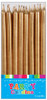 E54701 TALL CANDLE GOLD (H12CM)