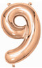 E4779 GIANT NUMERAL FOIL 86cm ROSE GOLD 9