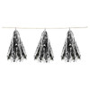 E6195 GARLAND 15 TASSELS SILVER