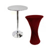 Bar Table and Red Cover