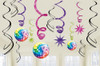 AM670145 SWIRL DECORATIONS 70's DISCO 12PK