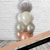 Sparkling Balloon Bouquet with foil plus 9 latex hi float to last includ weight