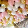 CEILING BALLOONS - Metallic Long Last hi float Incl.- PLAIN COLOURS