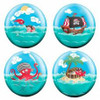 212415 PIRATE 3D SPHERE FOIL BALLOON 43cm uninflated