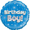 210723 HAPPY BIRTHDAY BOY BLUE 45CM FOIL BALLOON