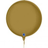 G74111SOOG GLOBE 4D SATIN GOLD 11'INCH/38CM FOIL BALLOON. INC HELIUM & RIBBON
