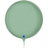 G741P03TI GLOBE 4D PLATINUM TIFFANY 15INCH/38CM FOIL BALLOON. INC HELIUM & RIBBON